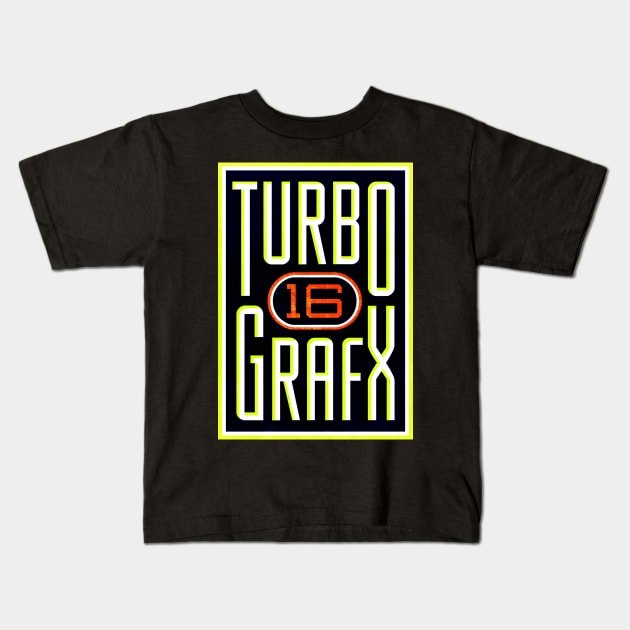 Turbografx 16 Kids T-Shirt by Super Retro City